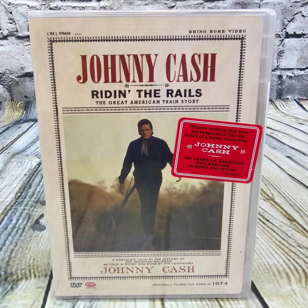Johnny Cash Ridin' the Rails DVD 2005 Train Story Country‎ Music NEW Sealed